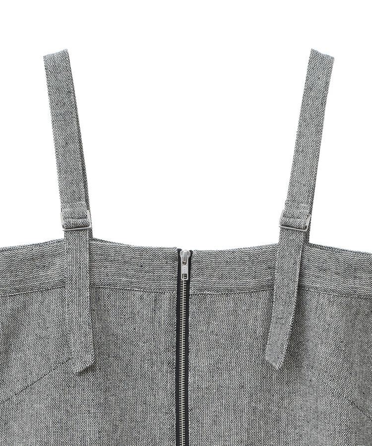 Green Parks「・ELENCARE DUE ツイードZIPUPジャンスカ」|ジャンパースカート|