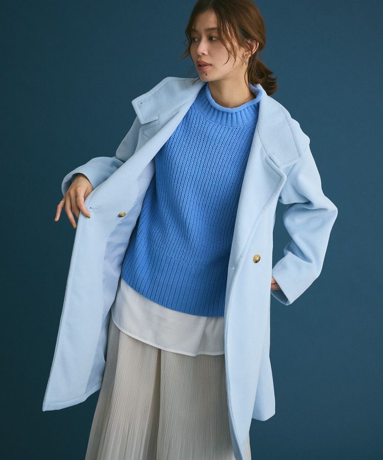 Green Parks「mokoモールモックネックニットプルオーバー」|ニット・セーター|