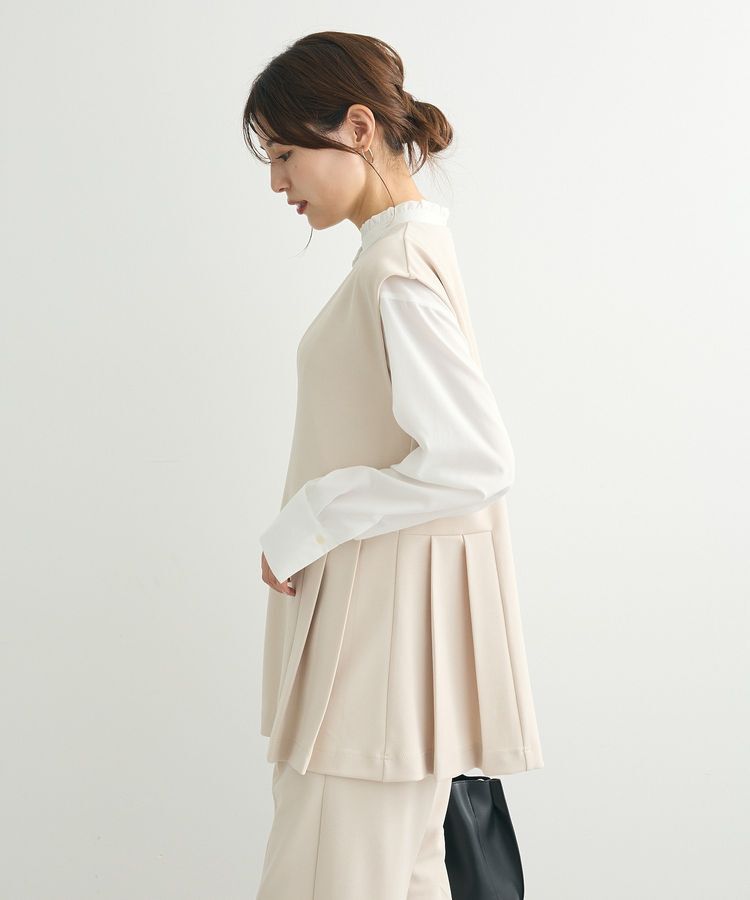 Green Parks「・Petit Fleur サイドプリーツベスト」|ベスト・ジレ|