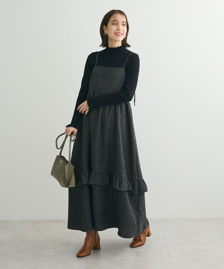 Green Parks「・ELENCARE DUE ツィードキャミワンピース」|ワンピース|