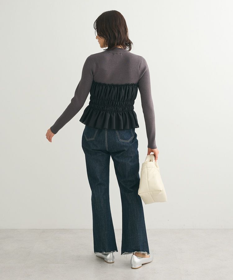 Green Parks「・swing by ビスチェレイヤーハイネックニット」|ニット・セーター|