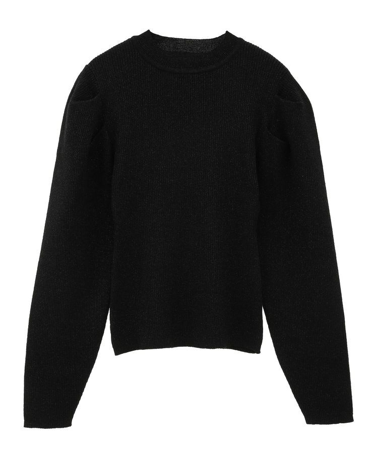 Green Parks「・swing by ラメニットパワーショルダー」|ニット・セーター|