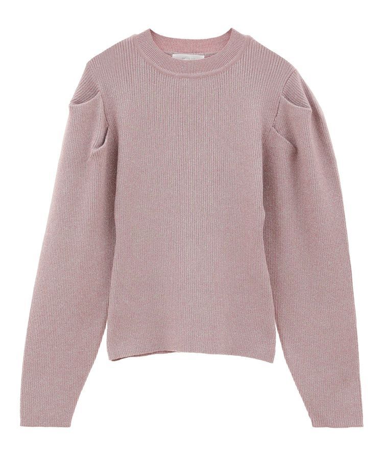 Green Parks「・swing by ラメニットパワーショルダー」|ニット・セーター|