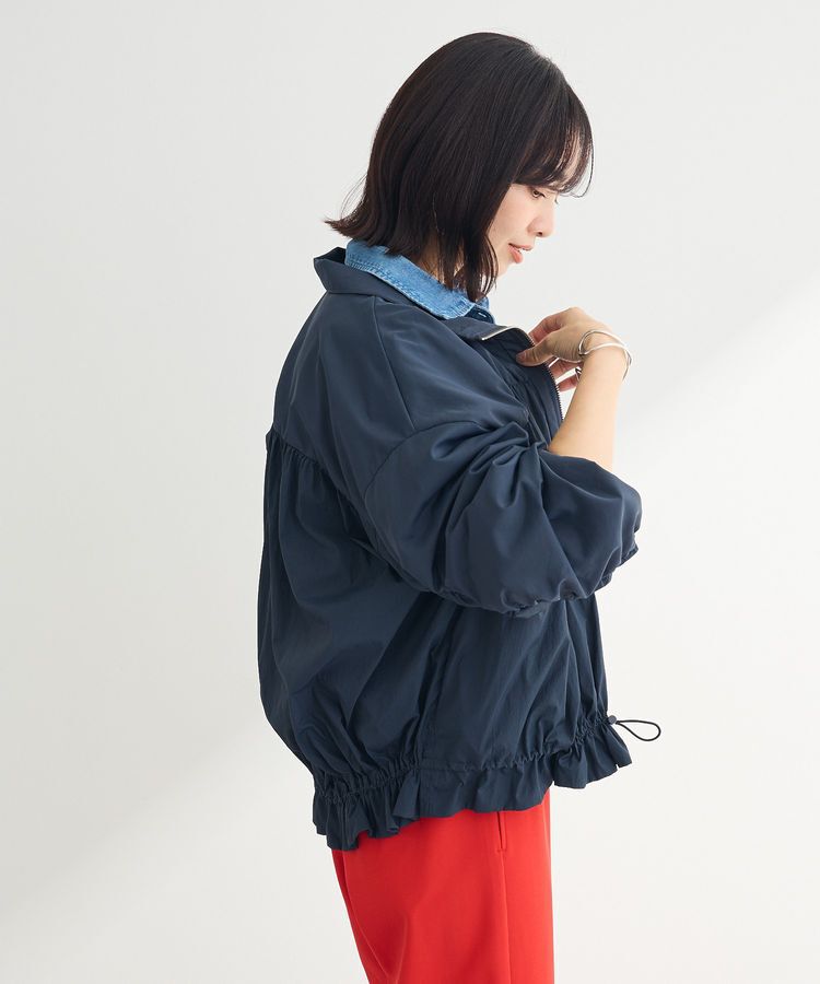 armonia「ギャザーナイロンブルゾン」|ブルゾン・スタジャン|