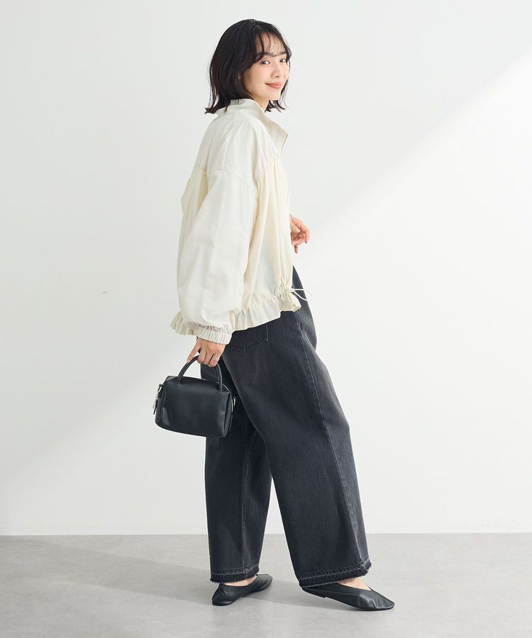 Green Parks「タックワイドデニムパンツ」|デニム|