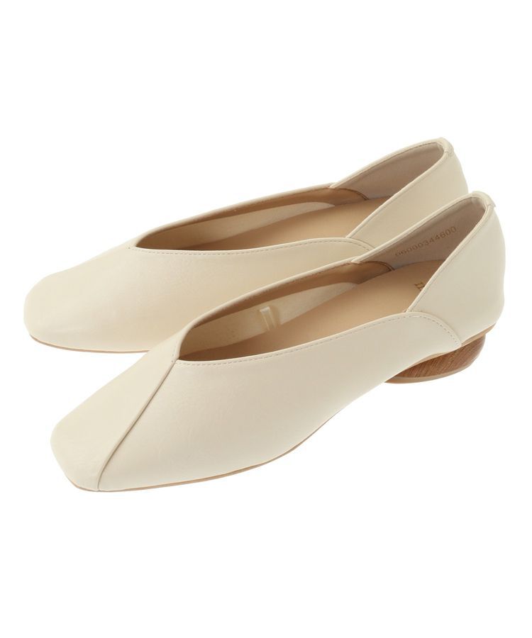 Green Parks「・minia ウッドヒールパンプス」|パンプス|Ivory