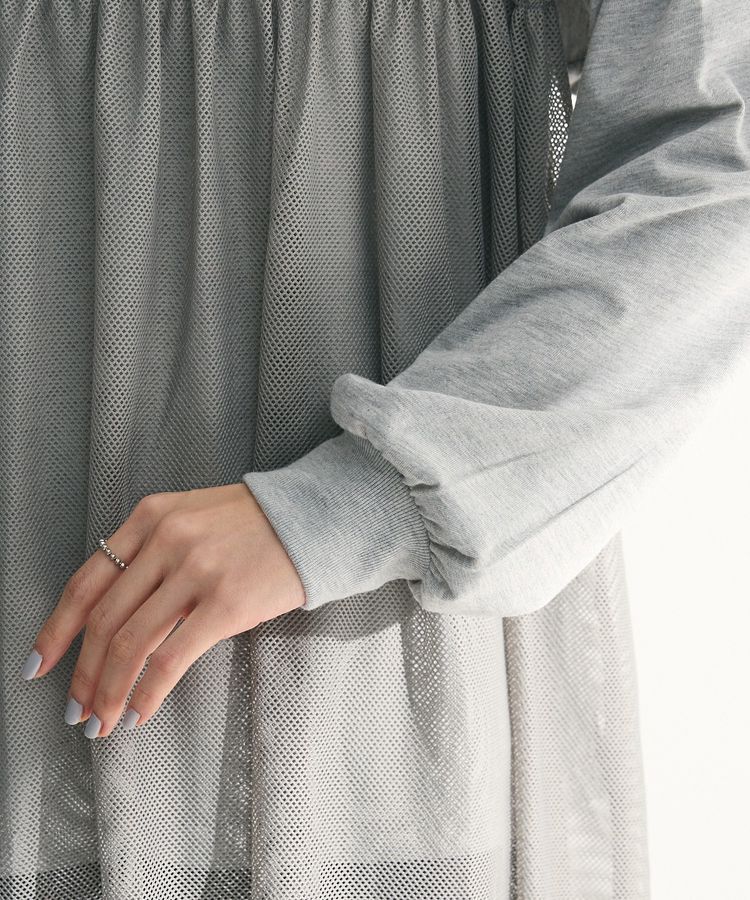 Green Parks「メッシュドッキングレイヤーチュニック」|チュニック|