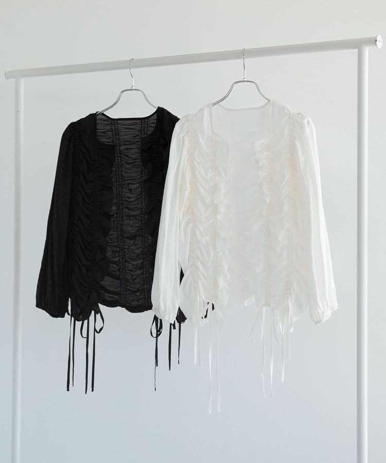 Green Parks「■ESCARシアーギンガムシャーリングカーディガン」|カーディガン|