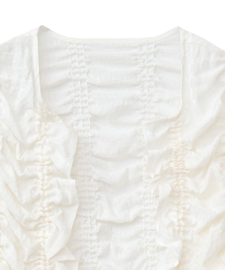 Green Parks「■ESCARシアーギンガムシャーリングカーディガン」|カーディガン|