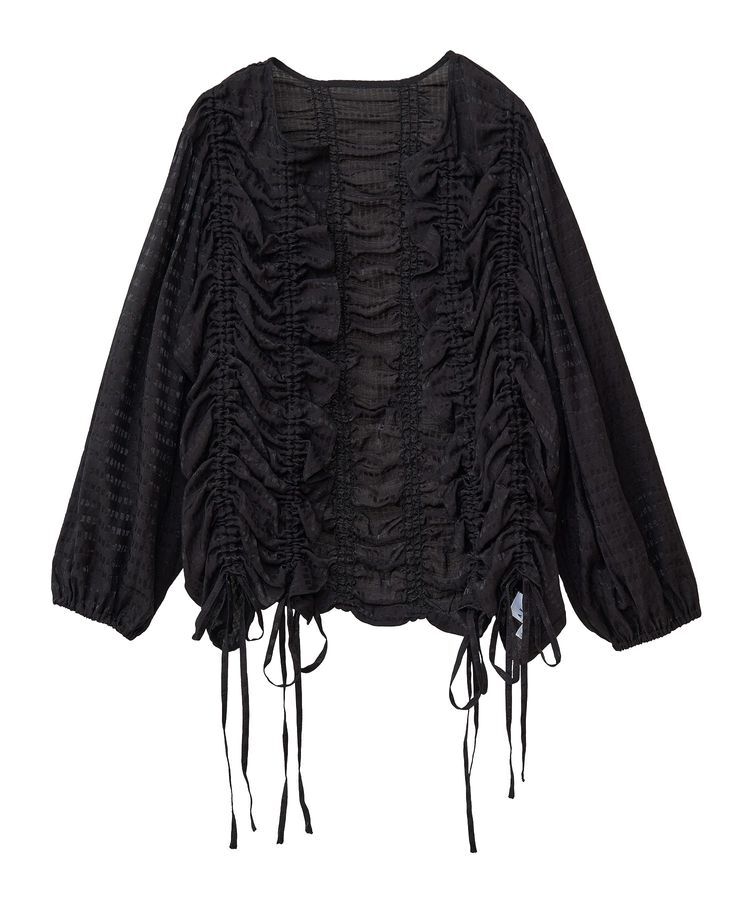 Green Parks「■ESCARシアーギンガムシャーリングカーディガン」|カーディガン|