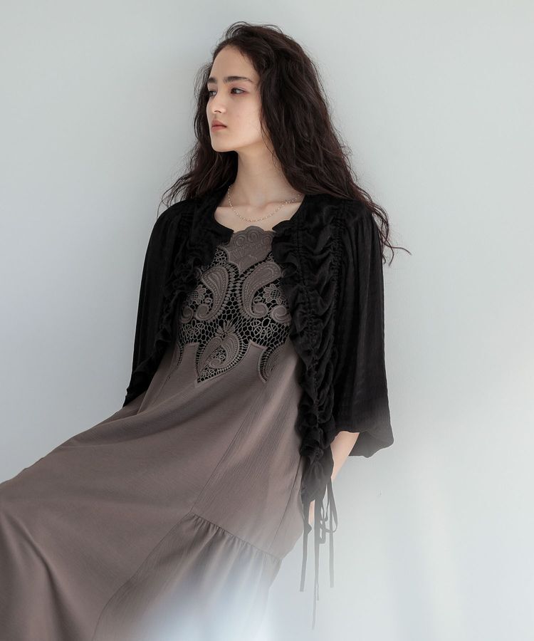 Green Parks「■ESCARシアーギンガムシャーリングカーディガン」|カーディガン|