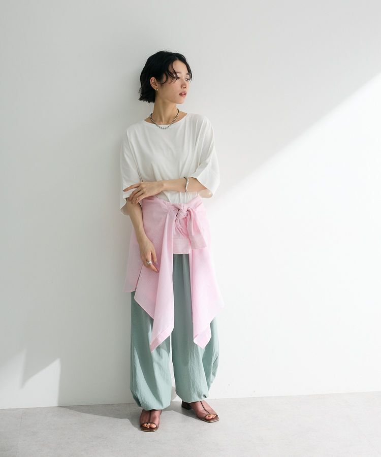 Green Parks「綿麻混レギュラーカラーBIGシルエットシャツ」|シャツ・ブラウス|