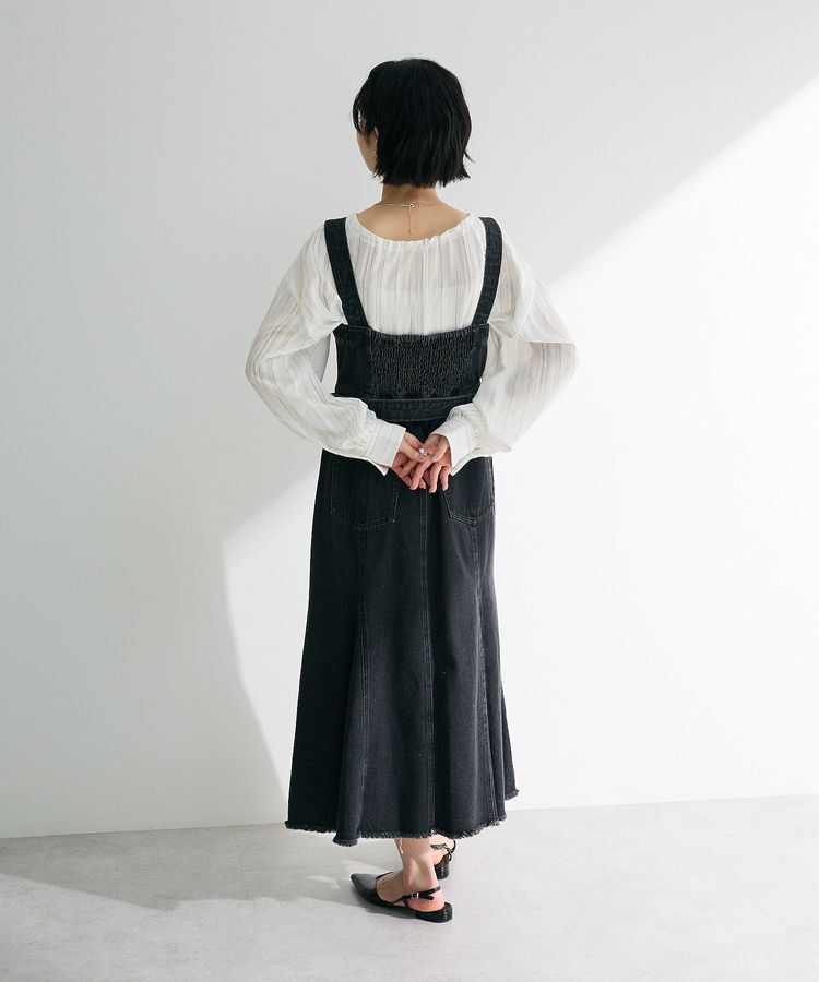 Green Parks「ドロストネックシアーストライプチュニック」|シャツ・ブラウス|