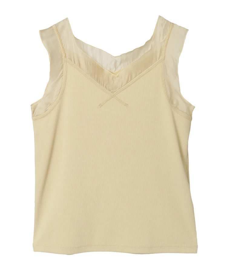 Green Parks「・SUGAR SPOON シアー切替タンクトップ」|インナー|