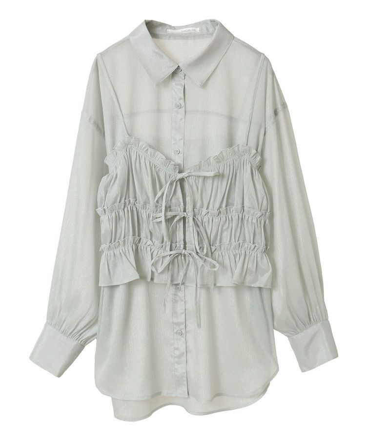 Green Parks「・ELENCARE DUE シアービスチェ付シャツ」|シャツ・ブラウス|