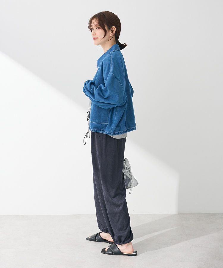 Green Parks「・ELENCARE DUE デニムステンカラーブルゾン」|ブルゾン・スタジャン|