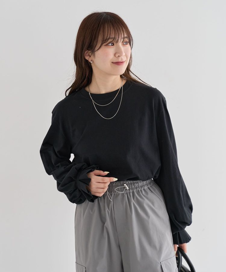 Green Parks「・SUGAR SPOON タックスリーブロンTEE」|Tシャツ・カットソー|