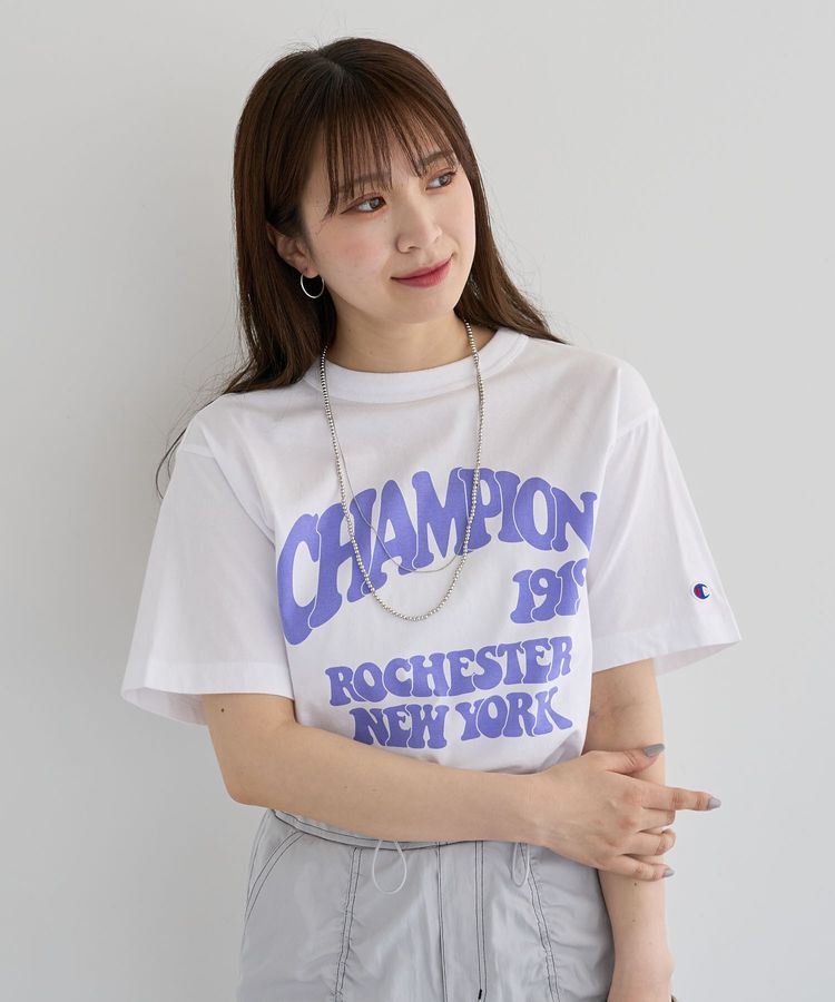 Green Parks「■Champion ロゴTEE」|Tシャツ・カットソー|White