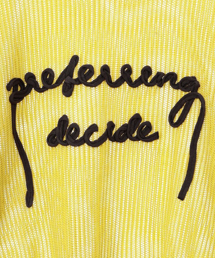 armonia「テープロゴ透かしニットプルオーバー」|Tシャツ・カットソー|