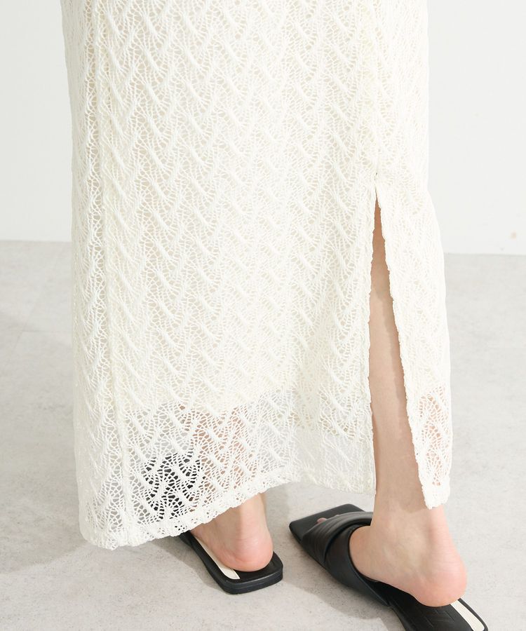 Green Parks「ニットレースIラインスカート」|スカート|