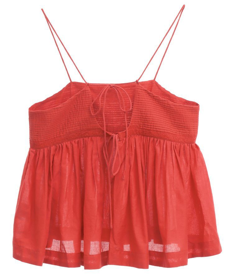 Green Parks「インド綿 ピンタックレースビスチェ」|キャミソール|