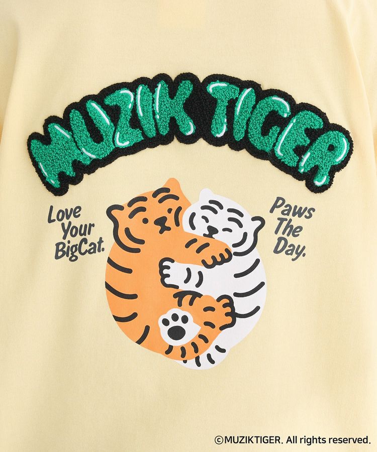 Green Parks「ムジークタイガー/さがら刺繍ゆるTシャツ」|Tシャツ・カットソー|