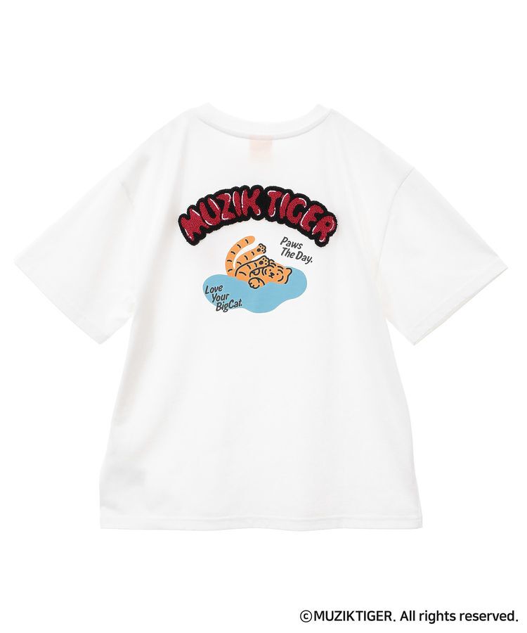 Green Parks「ムジークタイガー/さがら刺繍ゆるTシャツ」|Tシャツ・カットソー|