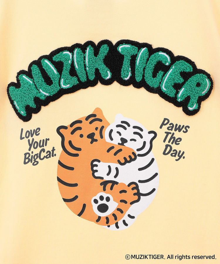 Green Parks「ムジークタイガー/さがら刺繍ゆるTシャツ」|Tシャツ・カットソー|