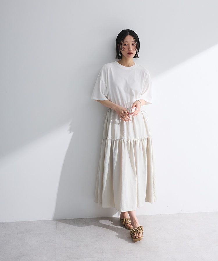 Green Parks「・ELENCARE DUE ドッキングTEEワンピース」|ワンピース|Off White