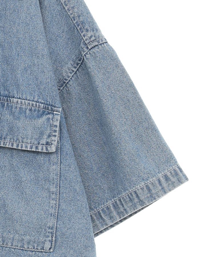 Green Parks「・ELENCARE DUE デニムショートシャツ」|シャツ・ブラウス|