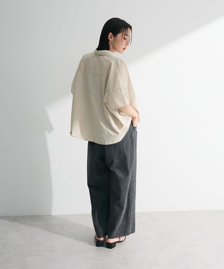 Green Parks「ライトデニムワイドパンツ」|デニム|