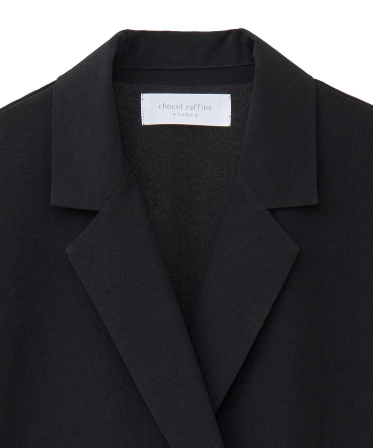 Green Parks「麻調合繊フレンチスリーブジャケット」|テーラードジャケット|