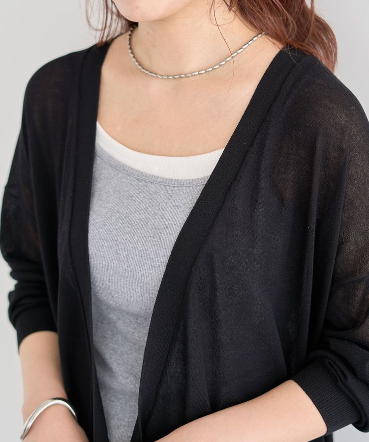 Green Parks「【WEB限定】接触冷感ゆったりカーディガン」|カーディガン|