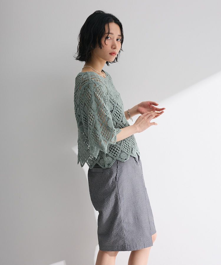 Green Parks「・SUGAR SPOON クロシェプルオーバー」|ニット・セーター|