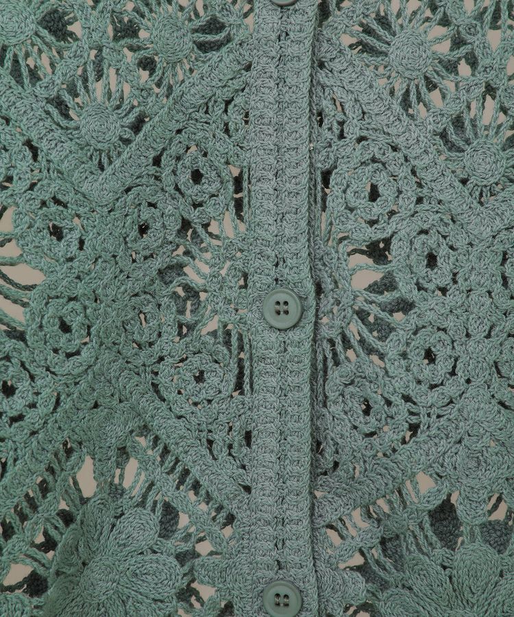 Green Parks「・SUGAR SPOON 2wayクロシェカーディガン」|カーディガン|