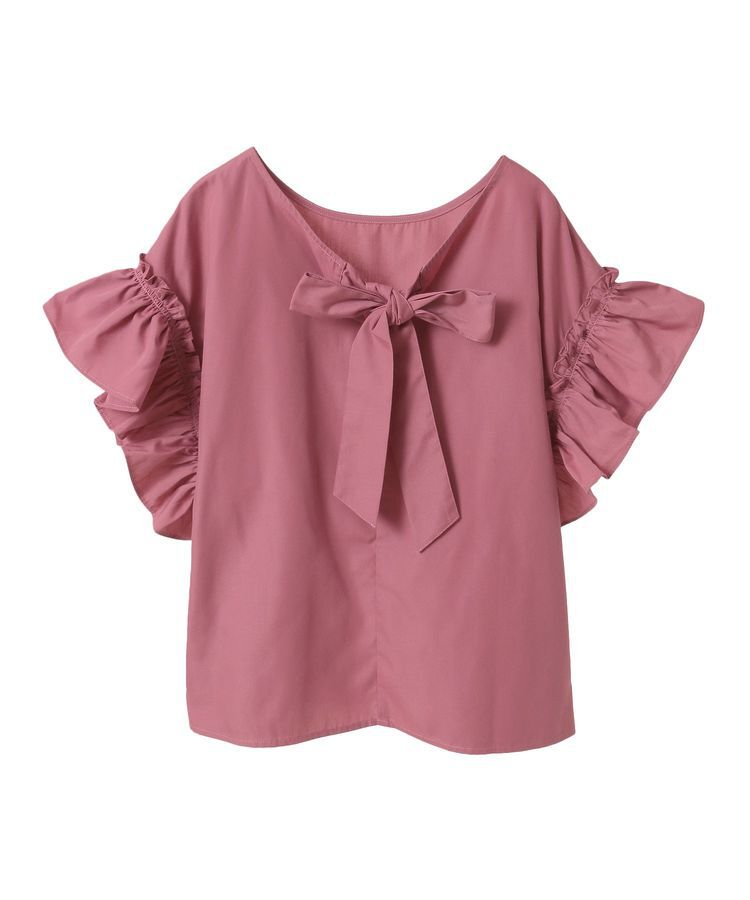 Green Parks「・ELENCARE DUE バックリボンブラウス」|シャツ・ブラウス|