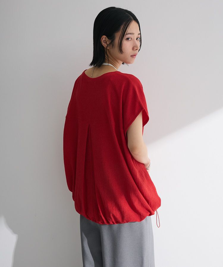 Green Parks「表面カット裾ドロストプルオーバー」|Tシャツ・カットソー|