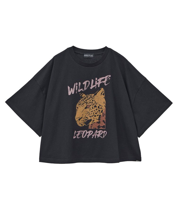 Green Parks「・DOUBLE FLAGS レオパードプリントTEE」|Tシャツ・カットソー|