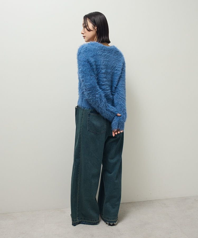 Green Parks「・Petit Fleur シャギーニットカーディガン」|カーディガン|