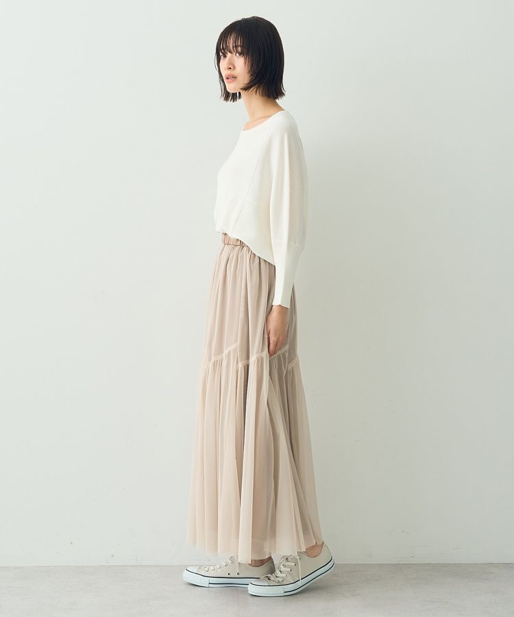 YECCA VECCA「リバーシブルチュールスカート」|フレア|