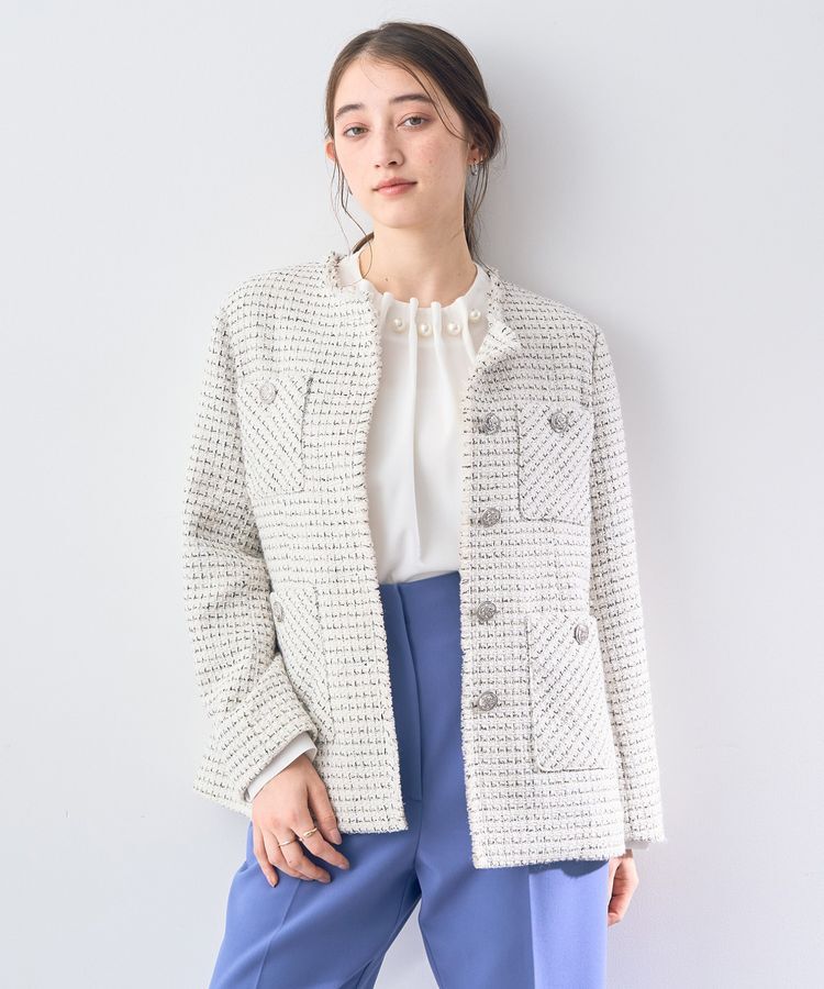 YECCA VECCA「パールタックブラウス」|シャツ・ブラウス|