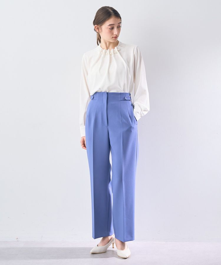 YECCA VECCA「パールタックブラウス」|シャツ・ブラウス|