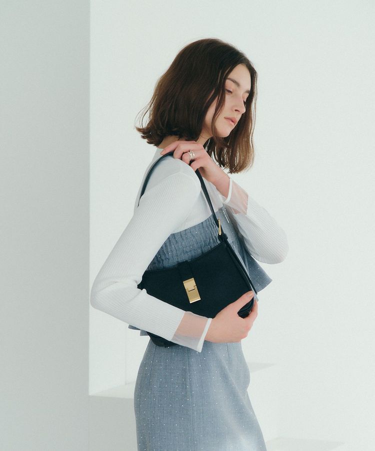 YECCA VECCA「メタルポイントワンハンドルバッグ」|ショルダー・メッセンジャー|