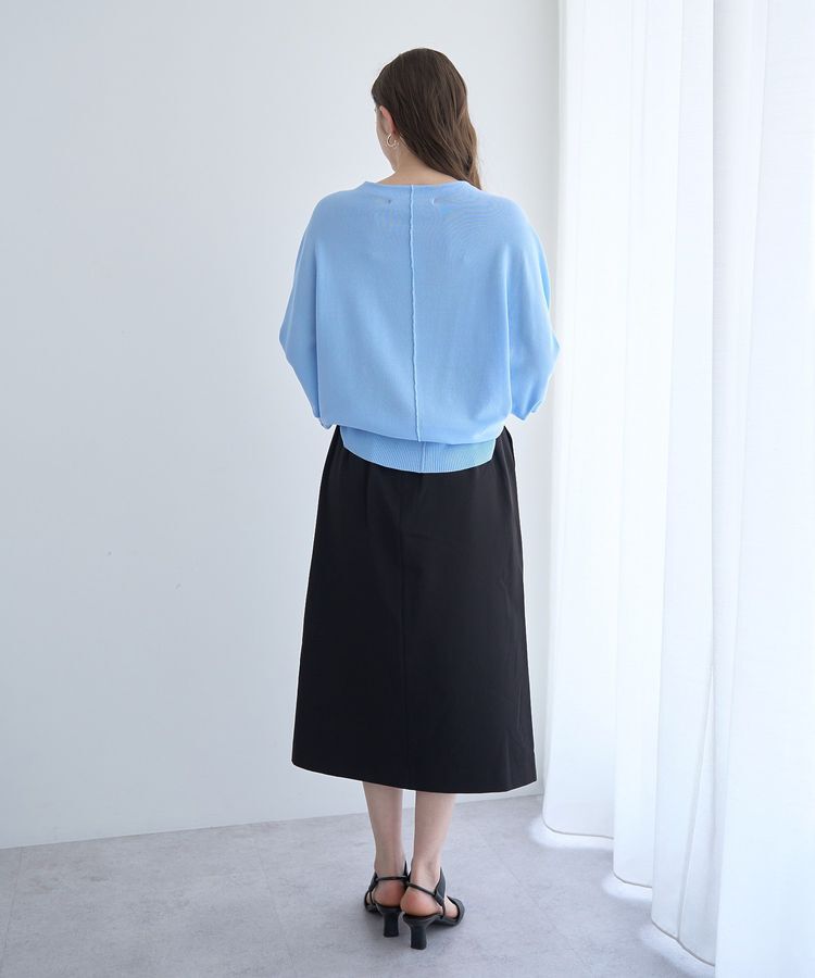 YECCA VECCA「ハイウエストナロースカート」|タイト|