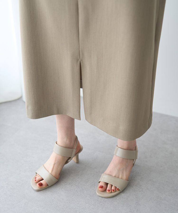 YECCA VECCA「ハイウエストナロースカート」|タイト|