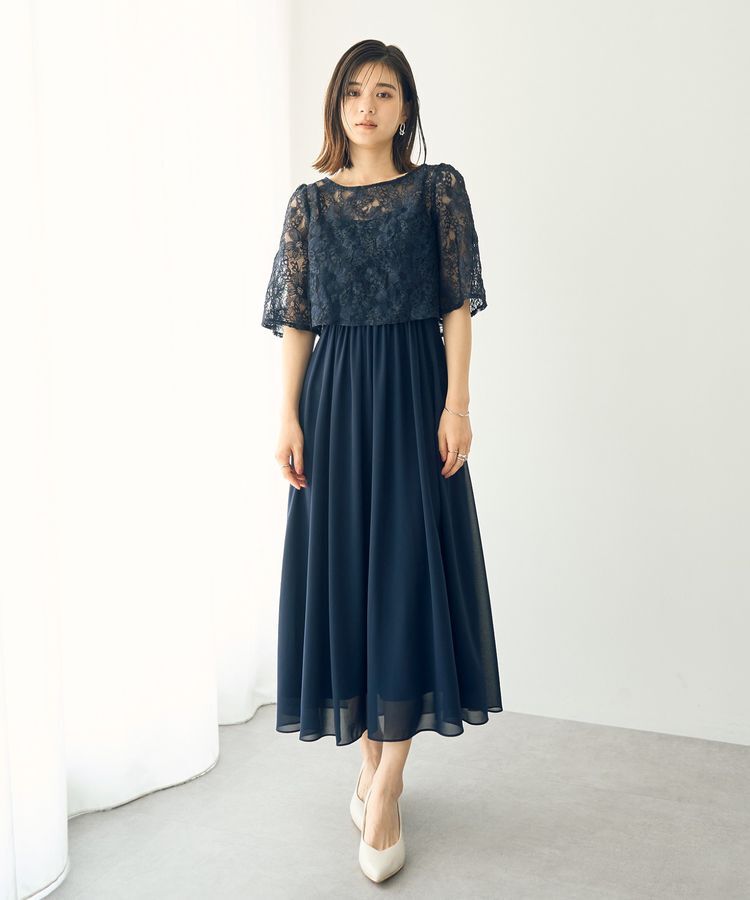 YECCA VECCA「【2点SET】3wayレース&times;キャミドレス」|ワンピース|Navy