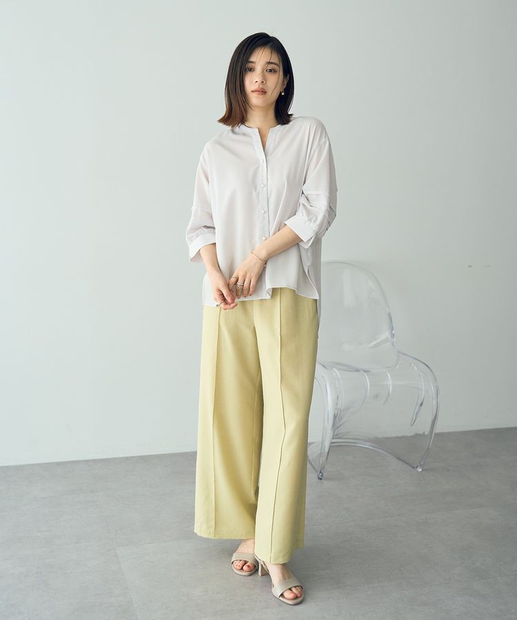 YECCA VECCA「2way裾アレンジパールボタンブラウス」|シャツ・ブラウス|