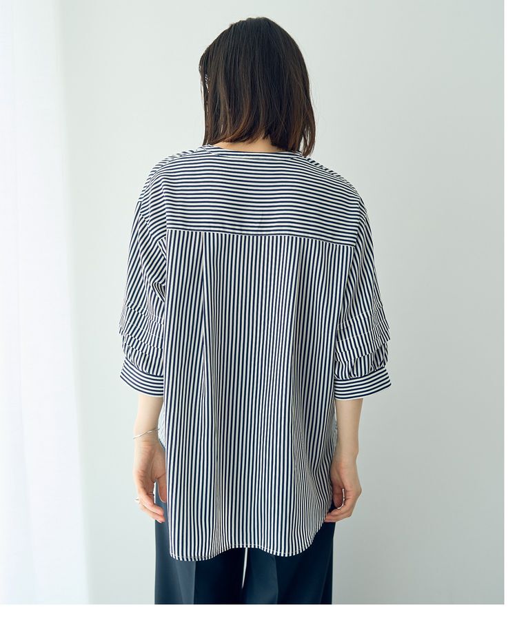 YECCA VECCA「2way裾アレンジパールボタンブラウス」|シャツ・ブラウス|