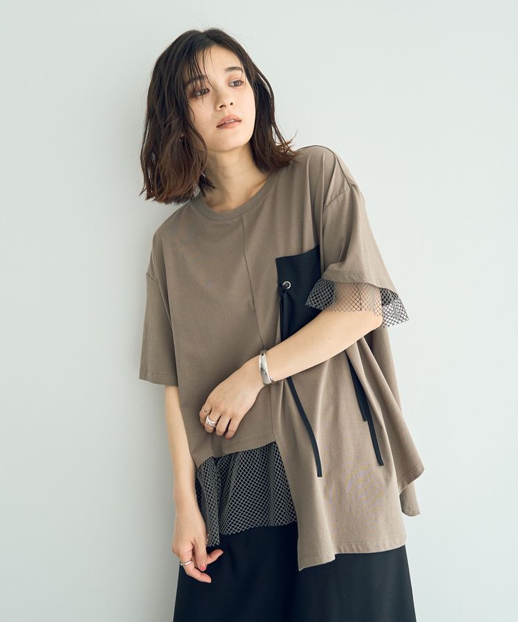 Editt by YECCA VECCA「<<追加>>ポケットアシメデザインTee②」|Tシャツ・カットソー|