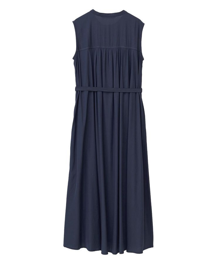 YECCA VECCA「ベルト付きラメステッチギャザーワンピース」|ワンピース|